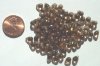 100 4mm Transparent Smoked Topaz Drops